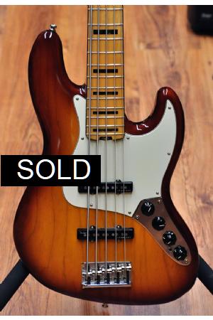 Fender American Elite Jazz Bass V Tobacco Sunburst MN Fender American Elite Jazz Bass V Tobacco Sunburst MN